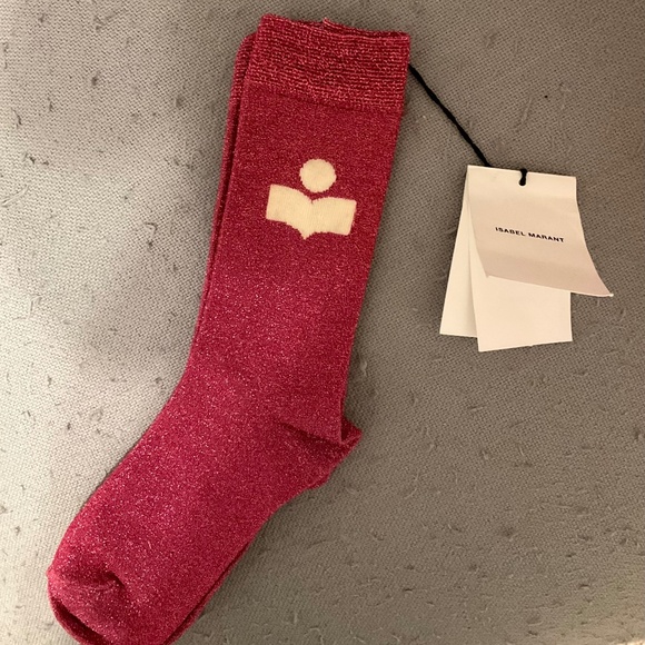 ISABEL MARANT SLAZIA SOCKS. CANDY PINK. ONE SIZE. - Picture 1 of 4